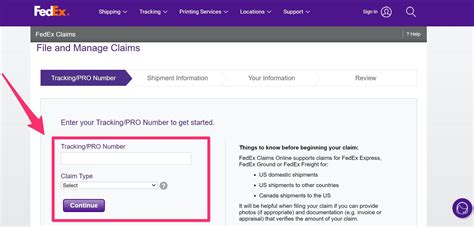 how to file a lost fedex